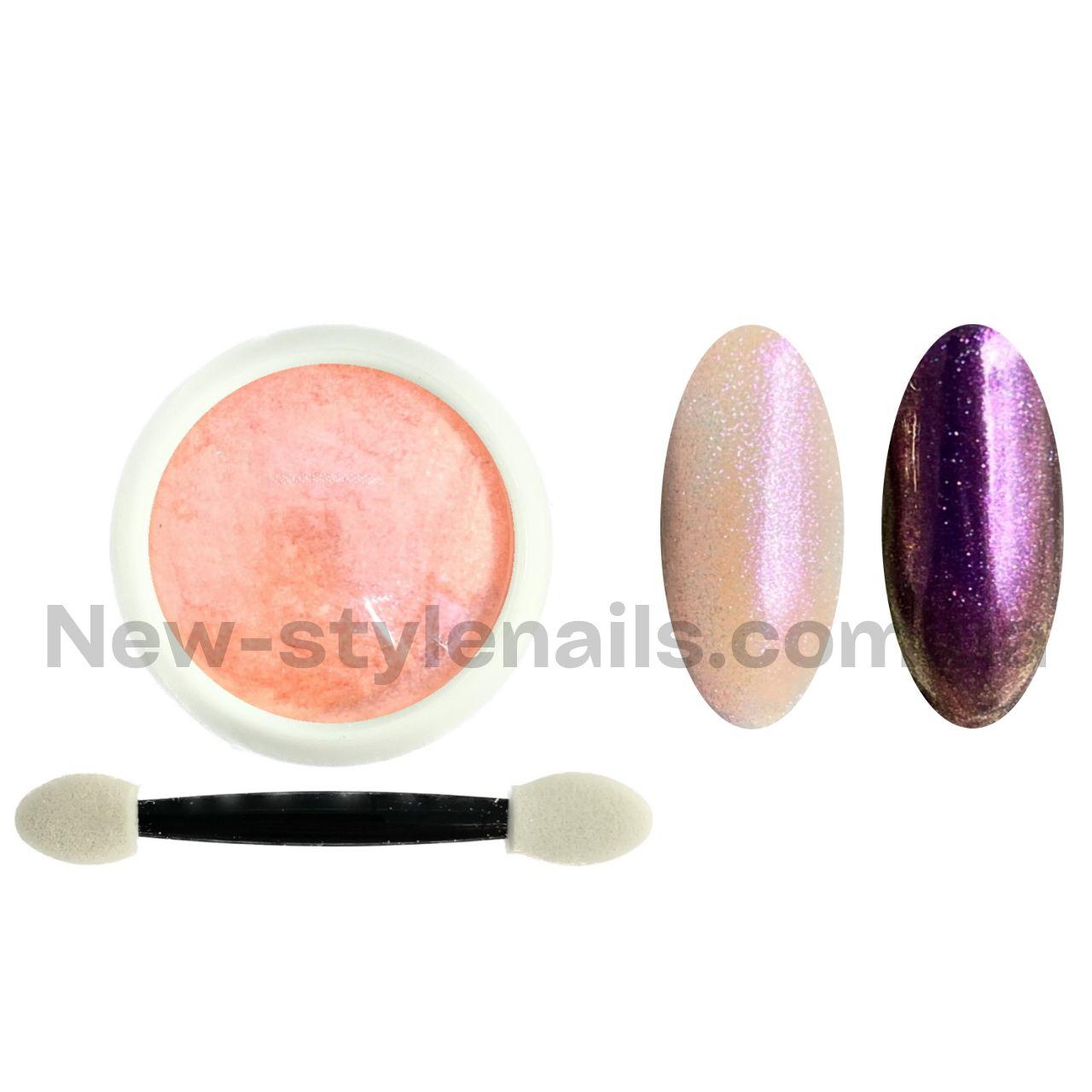 Новинка!Втирка для дизайну нігтів яскраві перли №03 (персиковий), фото 1