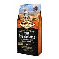 Корм для собак Carnilove Fresh Ostrich & Lamb for Small Breed Dogs страус и ягненок, для собак малых пород 6кг