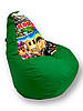 Крісло мішок груша зелений Roblox (120x75) Роблокс, фото 4