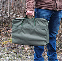 Чохол-сумка зелена з тканини оксфорд для мангал 3 мм на 6 шт.