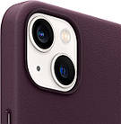 Оригінальний Чохол Apple Leather Case with MagSafe Dark Cerry для iPhone 13 | iPhone 14, фото 5