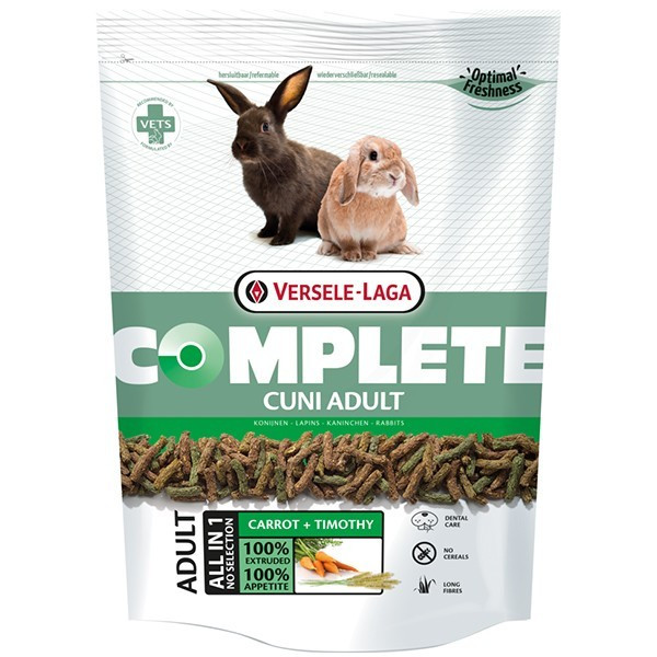 Корм для карликових кроликів Versele-Laga Complete Cuni Adult 0.5 кг. з вітамінами, мінералами та амінокислотами