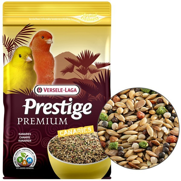 Корм для канарок Versele-Laga Prestige Premium Canary 0.8 кг зернова суміш повнораціонна