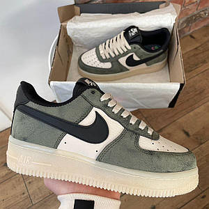 Чоловічі Кросівки Nike Air Force 1 Low Haki White 40-41