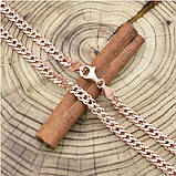 Ланцюжок Xuping No 098.  Золото (рожеве покриття) 54 см х 4 мм, фото 3