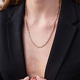 Ланцюжок Xuping No 098.  Золото (рожеве покриття) 54 см х 4 мм, фото 4