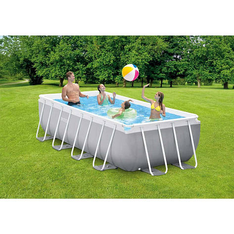 Каркасний басейн Intex з фільтром 26788 (400х200х100 см) Басейн каркасний прямокутний інтекс для сім'ї, фото 1
