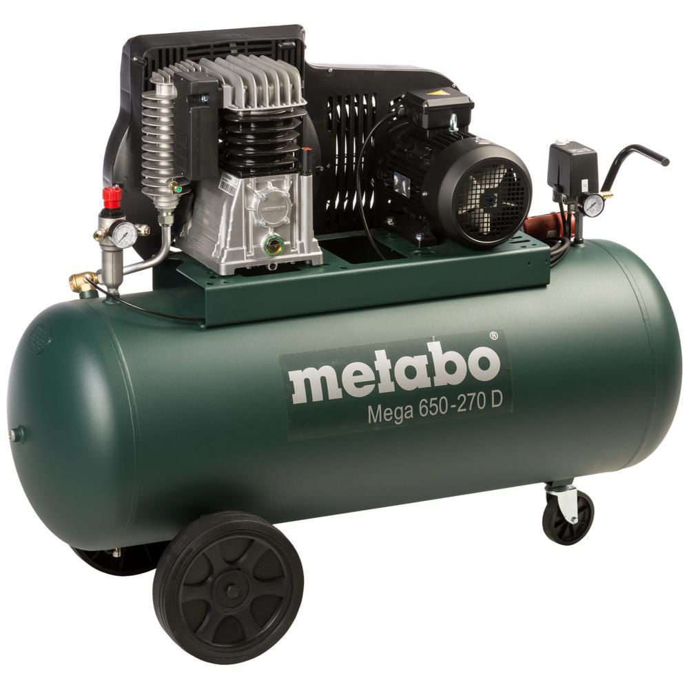 Компресор промисловий Metabo Mega 650-270 D Безплатна доставка по Україні!