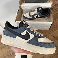 Мужские Кроссовки Nike Air Force 1 Low Grey White 41