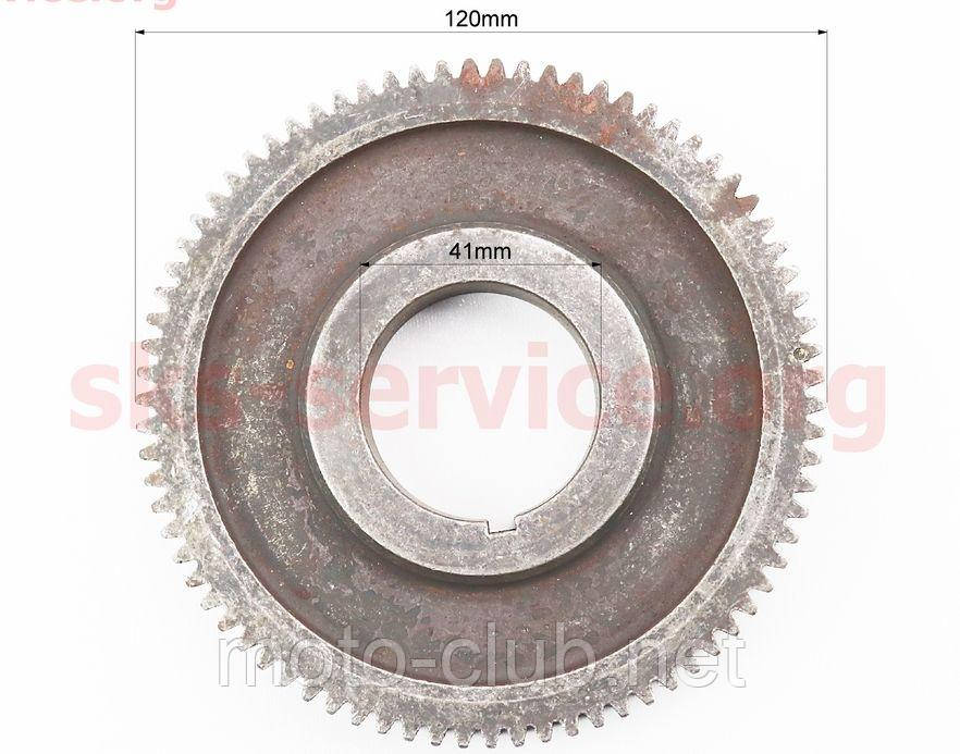 Шестерня розподільчого вала Z=78, d=41мм для мотоблока з двигуном 186F/190F/192F "DIGGER" - фото 1 - id-p365327093