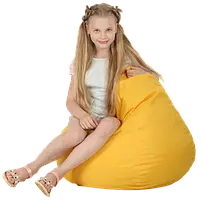 Крісло-груша Жовта Дитяча 60х90, фото 2