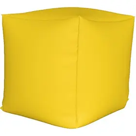 Пуф куб Жовтий S — 33х33х33