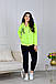 Велюровий жіночий костюм лимонний, фото 2