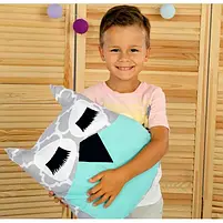 Подушка Хатка Сова Сіра з М'ятою, фото 2