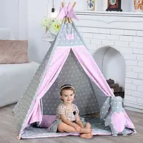 Подушка Хатка Заєць Принцеса Сірий із рожевим, фото 2