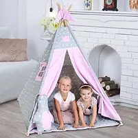 Подушка Хатка Заєць Принцеса Сірий із рожевим, фото 3