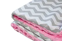 Плед дитячий плюшевий minky Мрія Рожевий 80х90 см., фото 3