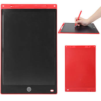 Дитяча дошка для малювання, LCD, 8,5", Dex, Червона / Дитяча малювальна планшетка