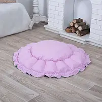 Лежанка для кота та собаки Кошик м'ятний з рожевим, фото 4