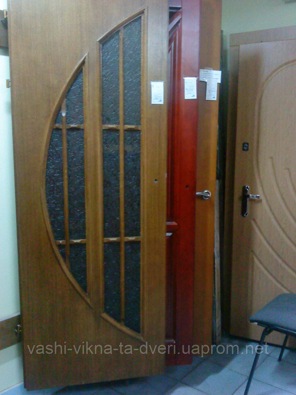 Двери межкомнатные шпонированые дубом "Полукруг" - фото 5 - id-p880365