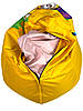 Крісло мішок груша жовтий посіпаки (120x75), фото 6