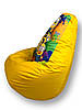 Крісло мішок груша жовтий посіпаки (120x75), фото 4