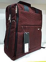 Городской рюкзак молодежный модный с плечевым ремнем 2 в 1 модный для работы учебы бордовый Dolly 395