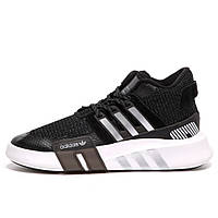 Мужские кроссовки Adidas EQT Bask ADV V2 Black White Reflective Equipment, черные адидас эквипмент ект