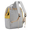 Жіночий рюкзак Himawari 9001 grey/yellow, фото 4