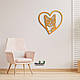 Панно Heart Єгипетська мау 20x20 см - Картини та лофт декор з дерева на стіну., фото 9