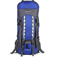 Рюкзак туристичний 80 літрів New Outlander Extreme із чохлом від дощу синій