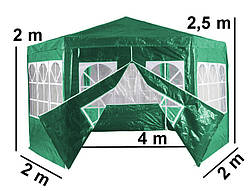 Шатер садовий D 4м, шестигранний намет, палатка садова