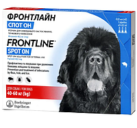 Краплі на холку Boehringer Ingelheim Frontline Spot On XL для собак 40-60 кг (піпетки 3*4.02 мл)