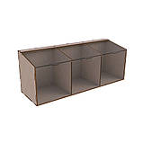 Диспенсер EKOSTAR для цукерок, снеків, горіхів, круп на 3 комірки, фото 3