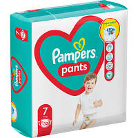 Памперси трусики Pampers Pants 7, вага від 17 кг, 32 шт., підгузники памперс пантс трусиками (8006540374559) DL