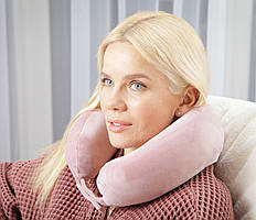 Ортопедична подушка бублік для мандрівок Good Travel, Correct Shape® (Memory Foam) розовий