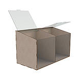 Диспенсер EKOSTAR для цукерок, снеків, горіхів, круп на 2 комірки, фото 4