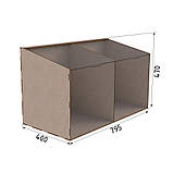 Диспенсер EKOSTAR для цукерок, снеків, горіхів, круп на 2 комірки, фото 2