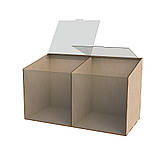 Диспенсер EKOSTAR для цукерок, снеків, горіхів, круп на 2 комірки, фото 3