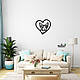Панно Heart Мінськін 20x20 см - Картини та лофт декор з дерева на стіну., фото 5