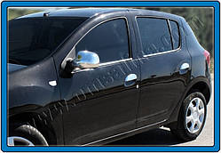 Хром молдинг скла Renault Sandero/ stepway 2012+