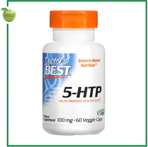 5-HTP (5-гідрокситриптофан), 100 mg, 60 вегетаріанських капсул, Doctor's Best, США