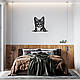 Панно Єгипетська мау 20x20 см - Картини та лофт декор з дерева на стіну., фото 5