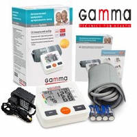 Автоматический тонометр Gamma Optima + адаптер + универсальная манжета 22-32см тонометр Гамма оптима