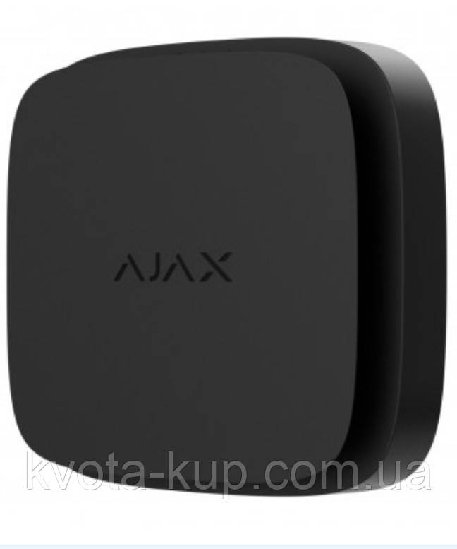 БЕЗДРОТОВИЙ ДАТЧИК ДИМУ І ТЕМПЕРАТУРИ AJAX FIREPROTECT 2 RB (HEAT/SMOKE) (8EU) BLACK, фото 1