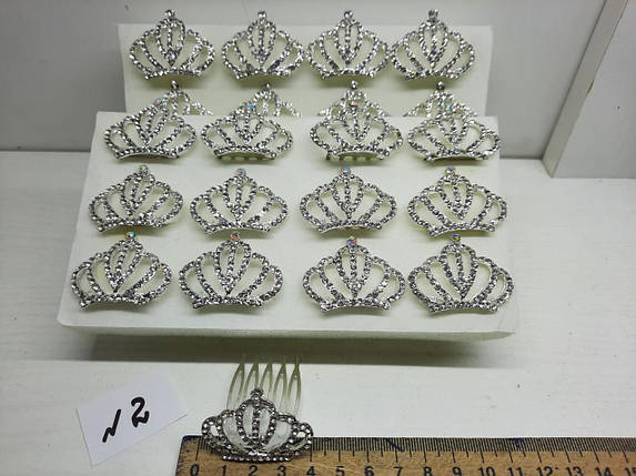 Гребінець "Коронка з камінням", фото 1