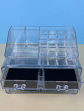 Акриловий органайзер для косметики CX-6704 Cosmetic Storage Box, прозорий, фото 3
