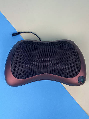 Масажна подушка Massage Pillow 8028 на 4 ролика для шиї і спини, масажер роликовий, фото 1