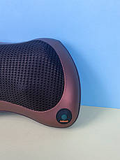 Масажна подушка Massage Pillow 8028 на 4 ролика для шиї і спини, масажер роликовий, фото 4
