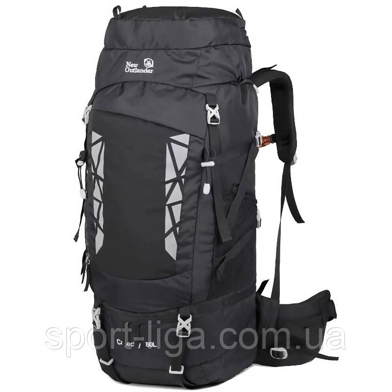 Рюкзак туристичний 80 літрів New Outlander City з чохлом від дощу, фото 1